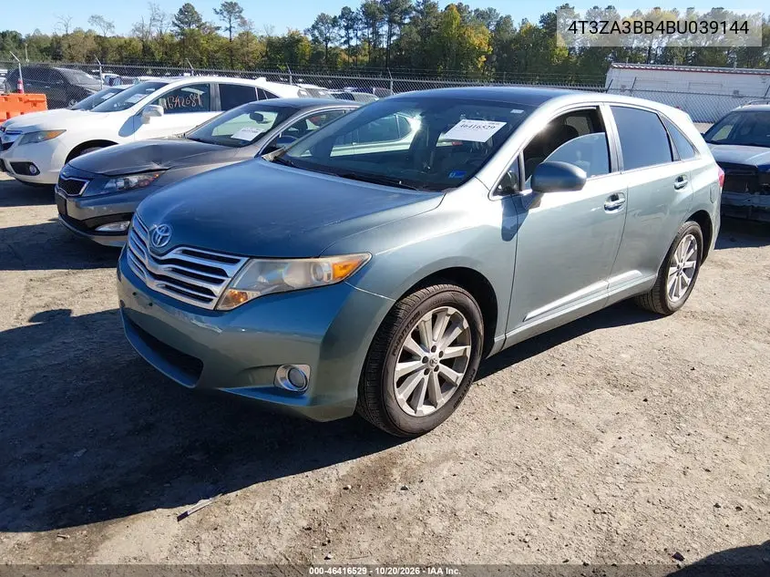 TOYOTA VENZA 2011, VIN 4T3ZA3BB4BU039144