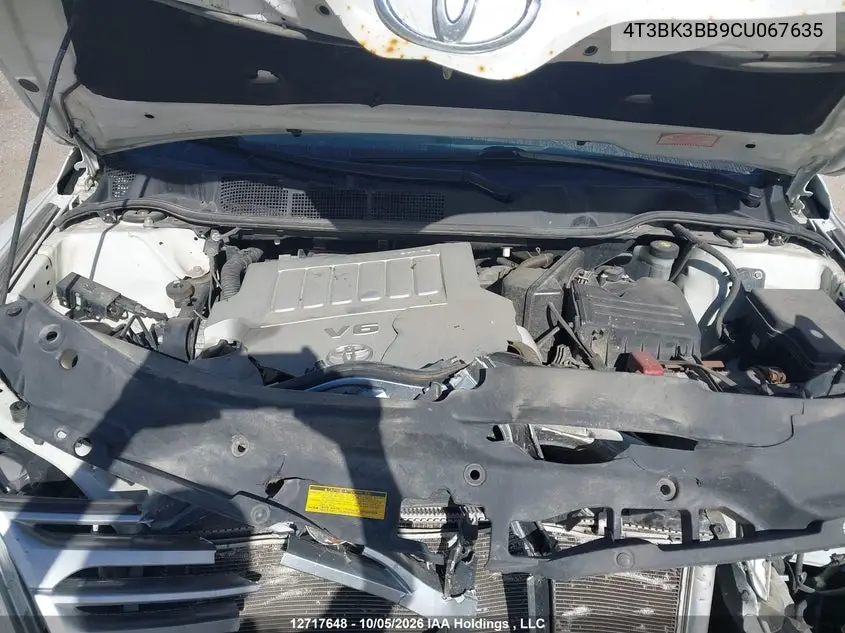 2012 TOYOTA VENZA VIN 4T3BK3BB9CU067635 — фото 10
