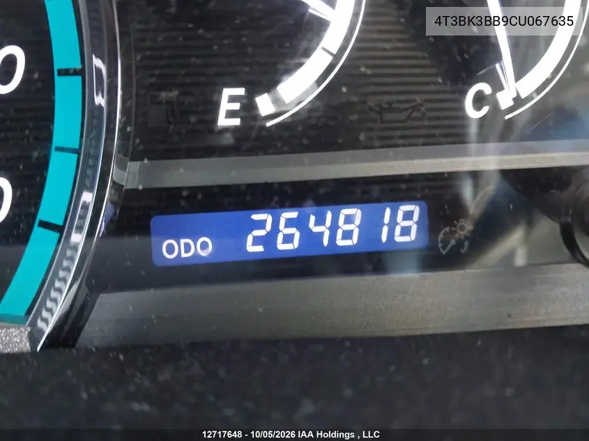 2012 TOYOTA VENZA VIN 4T3BK3BB9CU067635 — фото 16