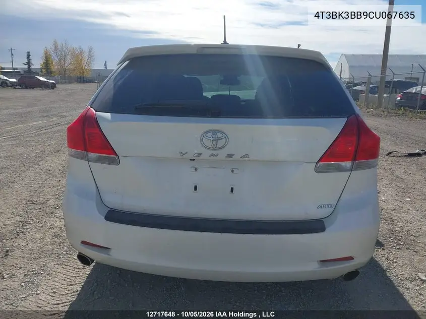 2012 TOYOTA VENZA VIN 4T3BK3BB9CU067635 — фото 17