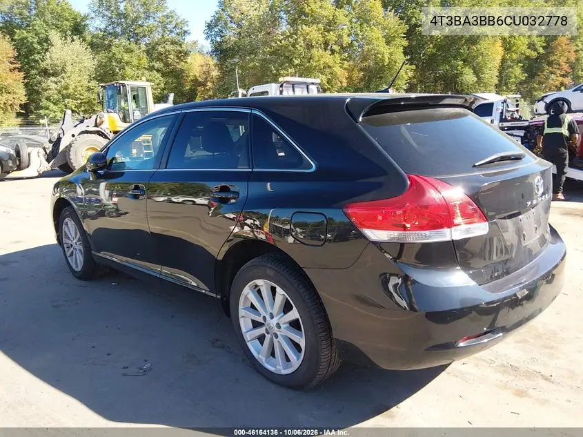 2012 TOYOTA VENZA VIN 4T3BA3BB6CU032778 — фото 3
