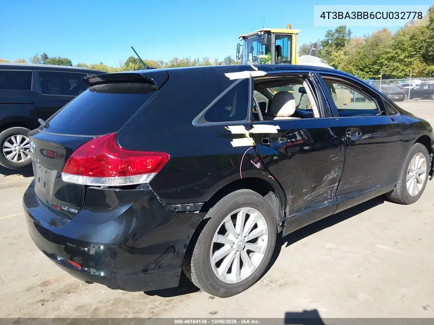 2012 TOYOTA VENZA VIN 4T3BA3BB6CU032778 — фото 4