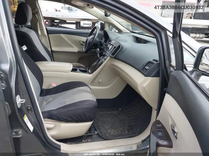 2012 TOYOTA VENZA VIN 4T3BA3BB6CU033932 — фото 5