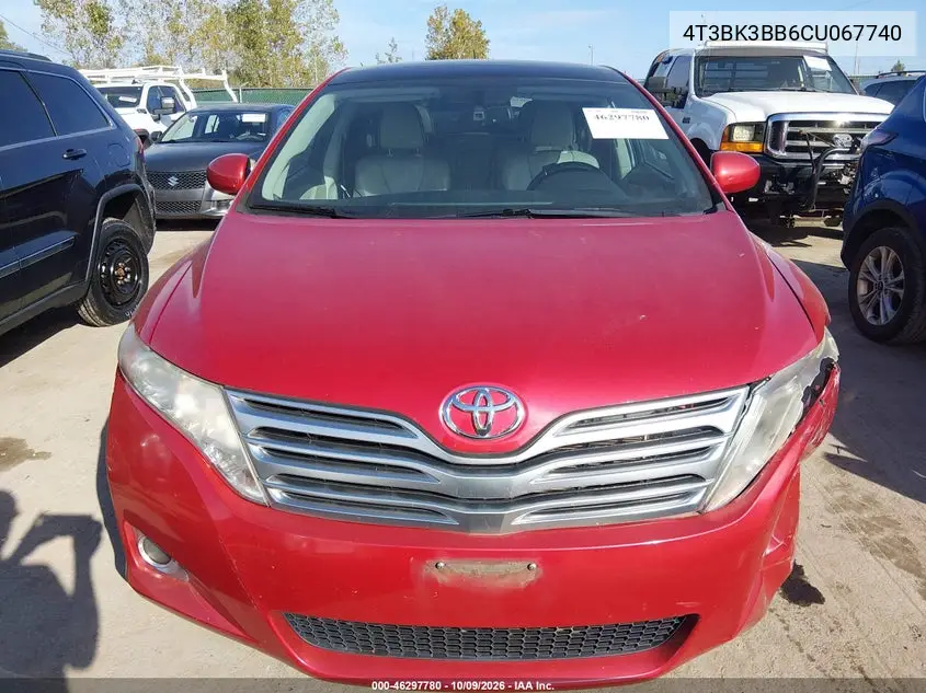 2012 TOYOTA VENZA VIN 4T3BK3BB6CU067740 — фото 12