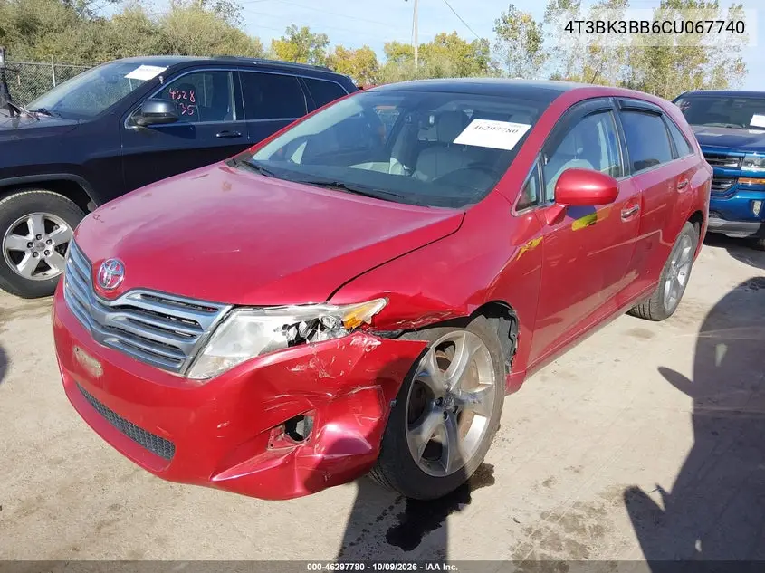 2012 TOYOTA VENZA VIN 4T3BK3BB6CU067740 — фото 2