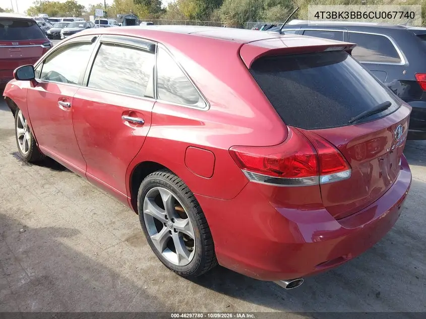 2012 TOYOTA VENZA VIN 4T3BK3BB6CU067740 — фото 3