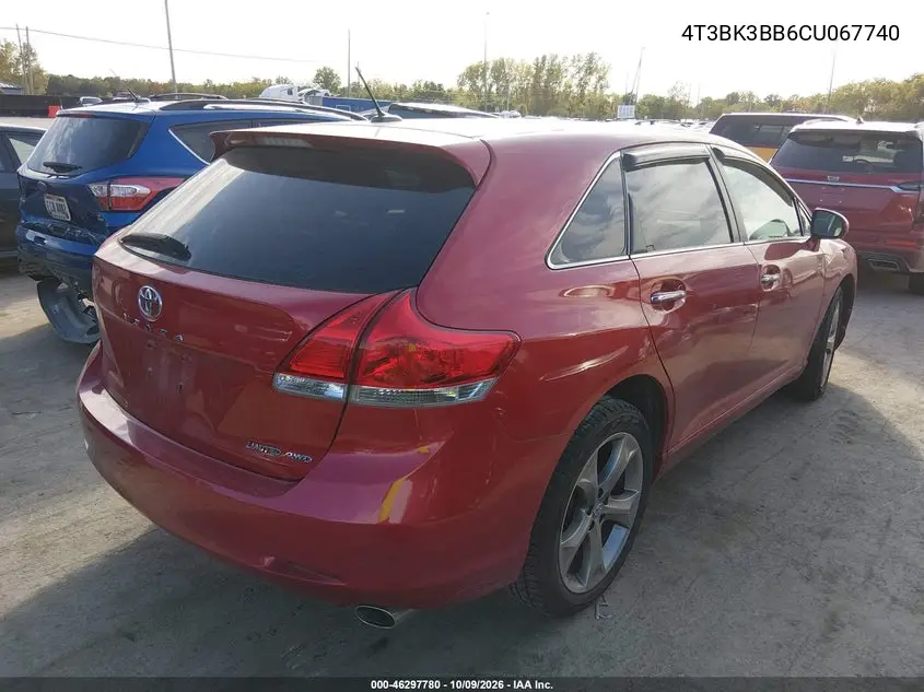 2012 TOYOTA VENZA VIN 4T3BK3BB6CU067740 — фото 4