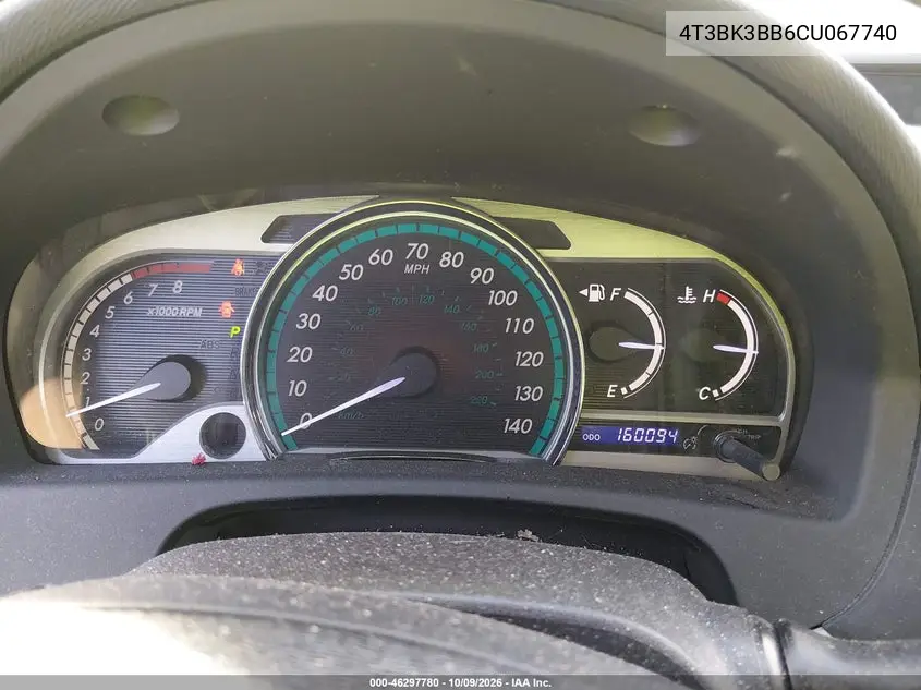 2012 TOYOTA VENZA VIN 4T3BK3BB6CU067740 — фото 7