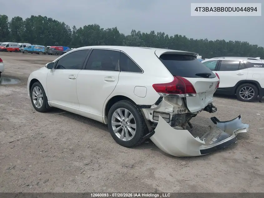 2013 TOYOTA VENZA VIN 4T3BA3BB0DU044894 — фото 3