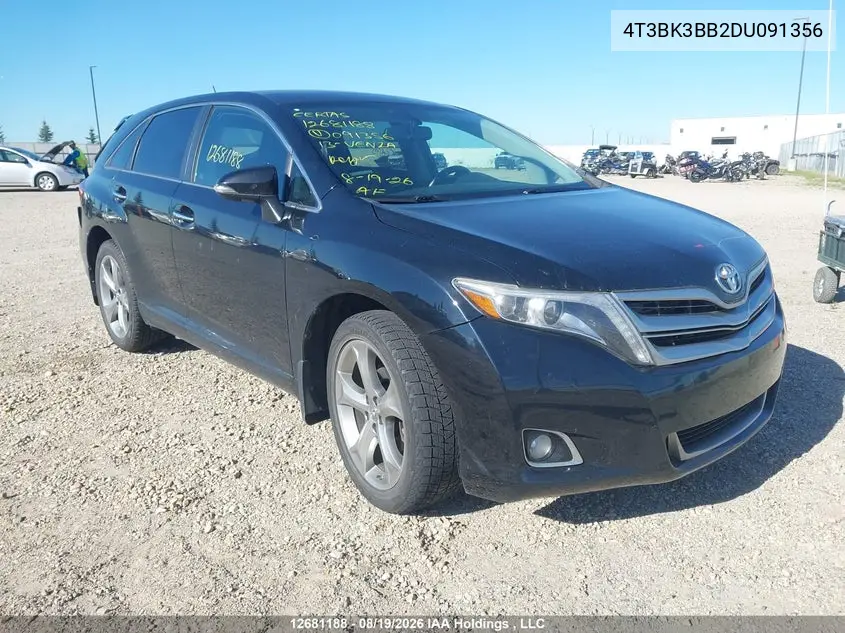 TOYOTA VENZA 2013, VIN 4T3BK3BB2DU091356