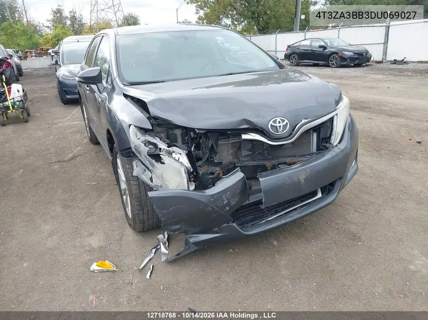 TOYOTA VENZA 2013, VIN 4T3ZA3BB3DU069027
