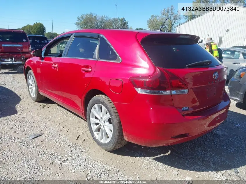 2013 TOYOTA VENZA VIN 4T3ZA3BB3DU073840 — фото 3