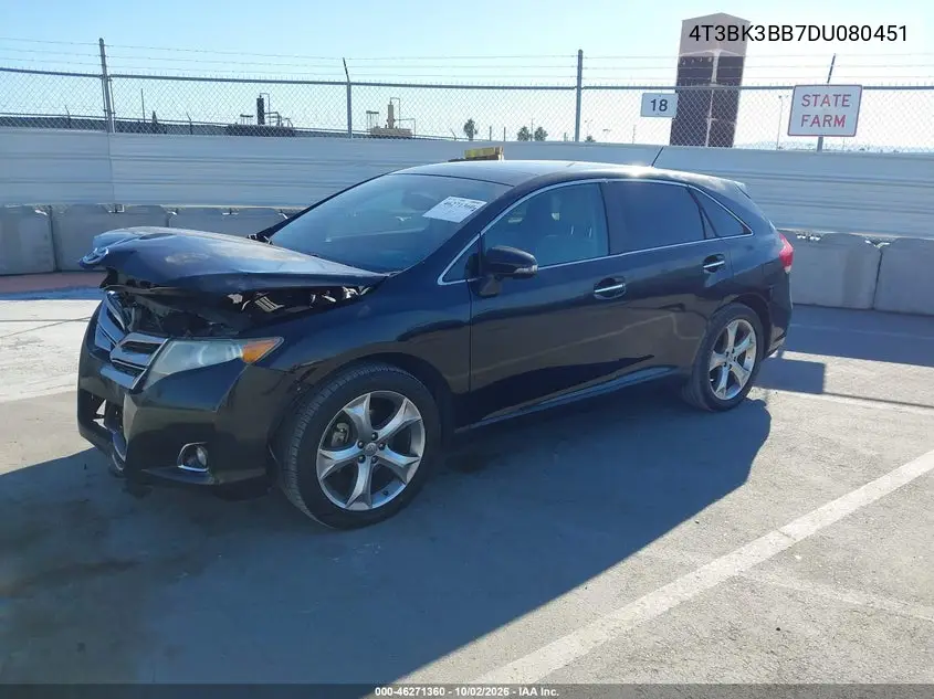 2013 TOYOTA VENZA VIN 4T3BK3BB7DU080451 — фото 2