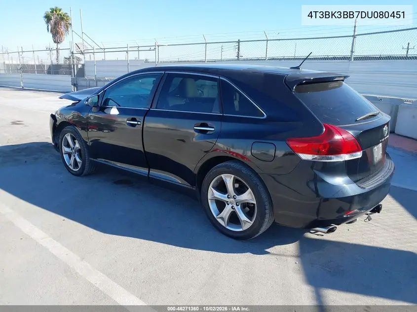 2013 TOYOTA VENZA VIN 4T3BK3BB7DU080451 — фото 3