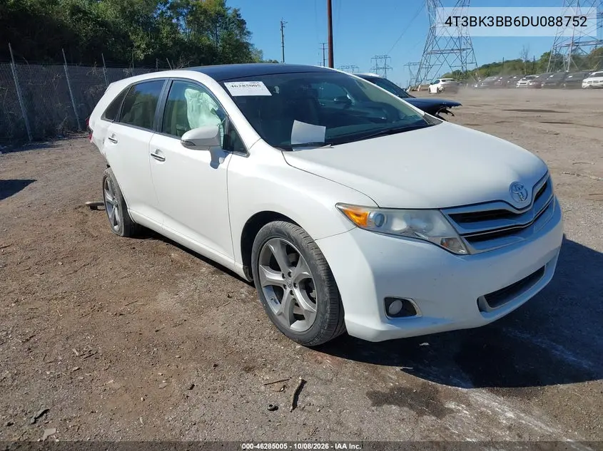 TOYOTA VENZA 2013, VIN 4T3BK3BB6DU088752