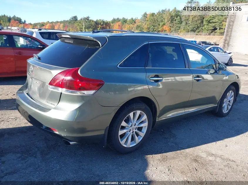2013 TOYOTA VENZA VIN 4T3BA3BB5DU038136 — фото 4