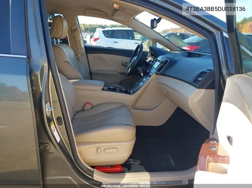 2013 TOYOTA VENZA VIN 4T3BA3BB5DU038136 — фото 5