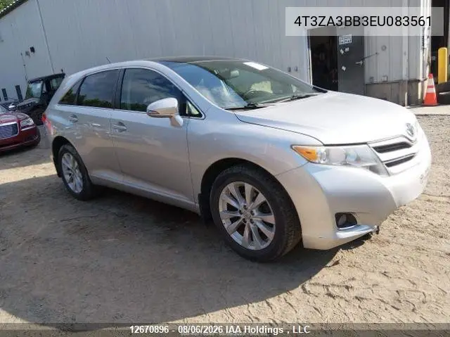 TOYOTA VENZA 2014, VIN 4T3ZA3BB3EU083561