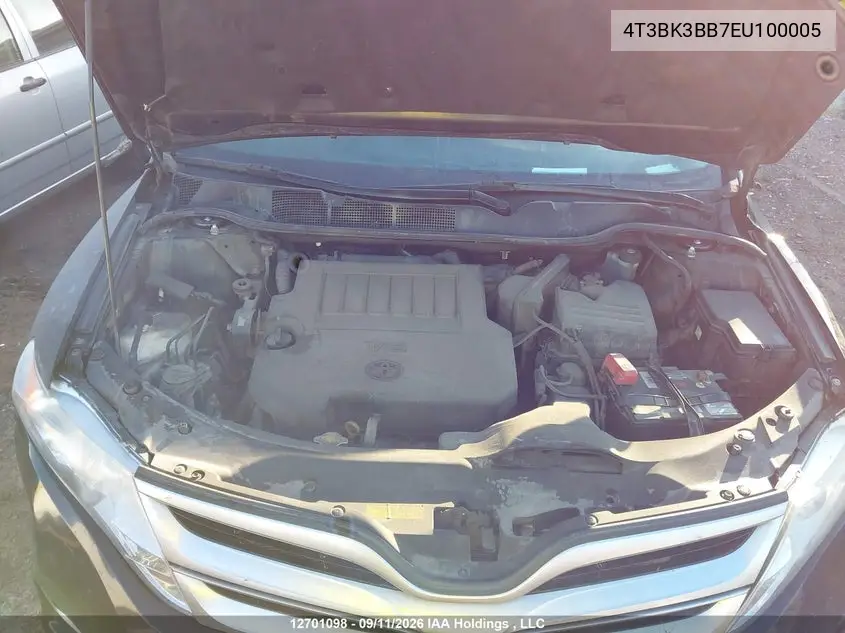 2014 TOYOTA VENZA VIN 4T3BK3BB7EU100005 — фото 10