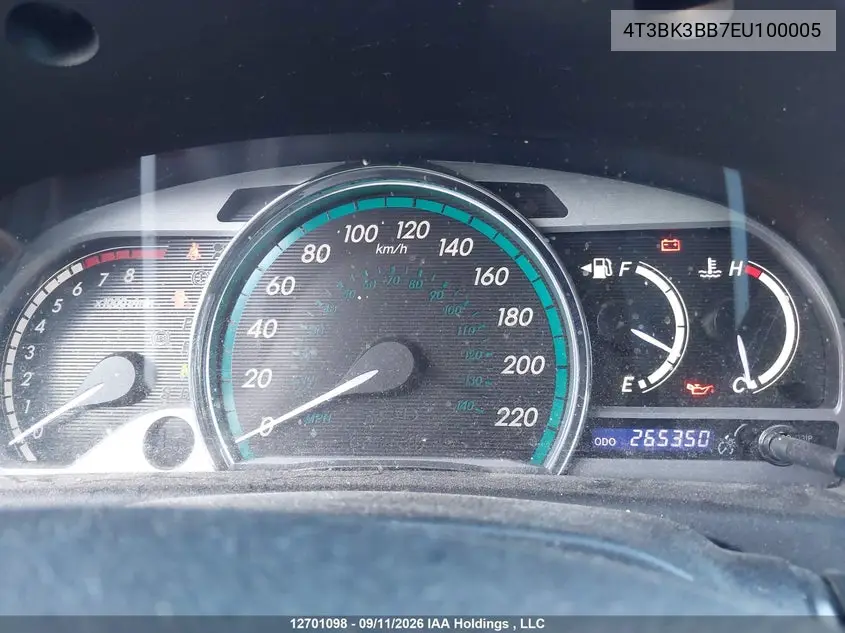2014 TOYOTA VENZA VIN 4T3BK3BB7EU100005 — фото 7