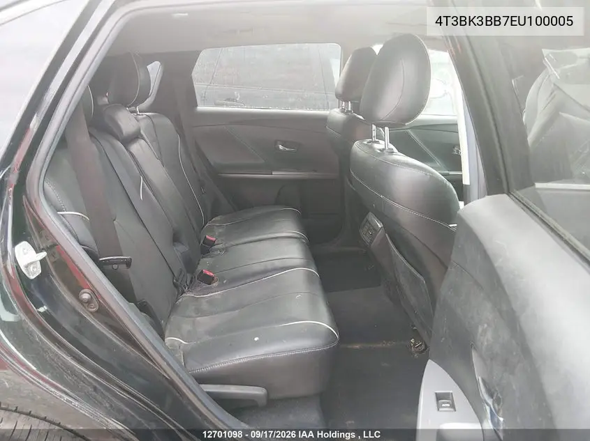 2014 TOYOTA VENZA VIN 4T3BK3BB7EU100005 — фото 8
