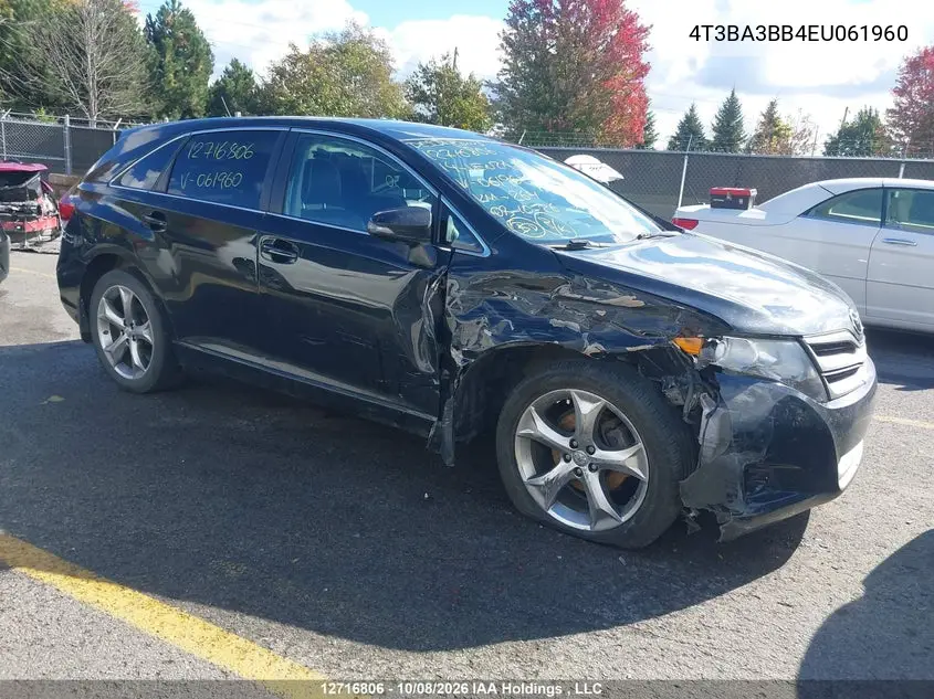TOYOTA VENZA 2014, VIN 4T3BA3BB4EU061960