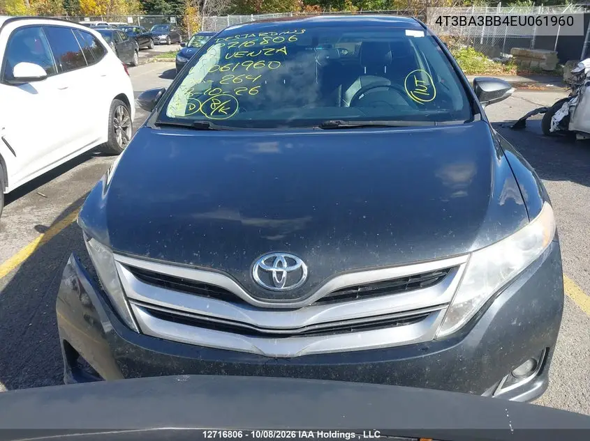 2014 TOYOTA VENZA VIN 4T3BA3BB4EU061960 — фото 13