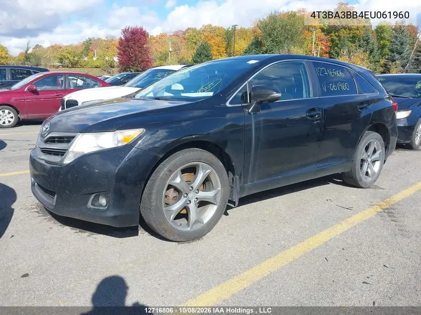 2014 TOYOTA VENZA VIN 4T3BA3BB4EU061960 — фото 2