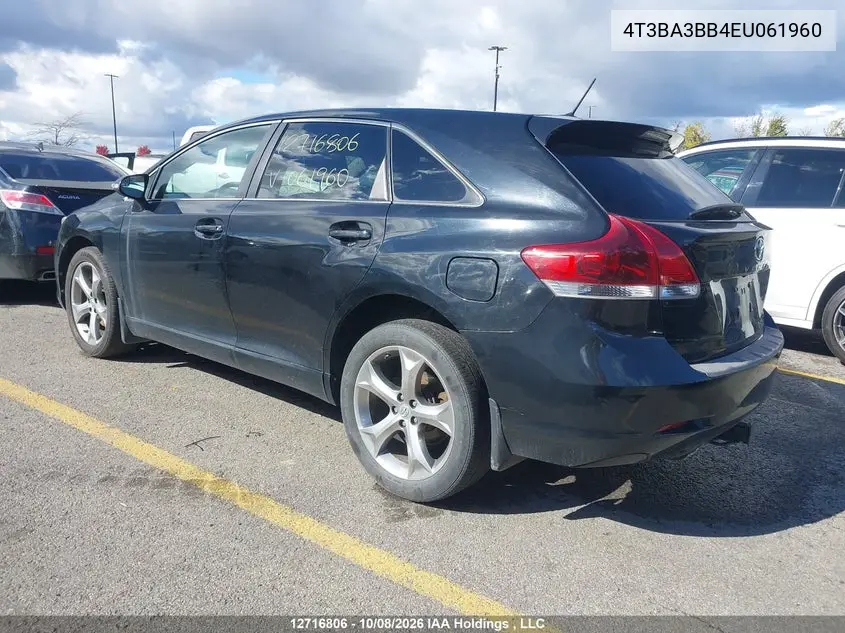 2014 TOYOTA VENZA VIN 4T3BA3BB4EU061960 — фото 3