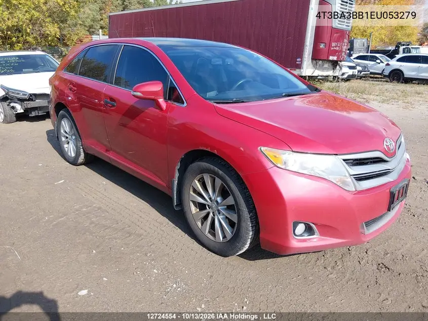 TOYOTA VENZA 2014, VIN 4T3BA3BB1EU053279