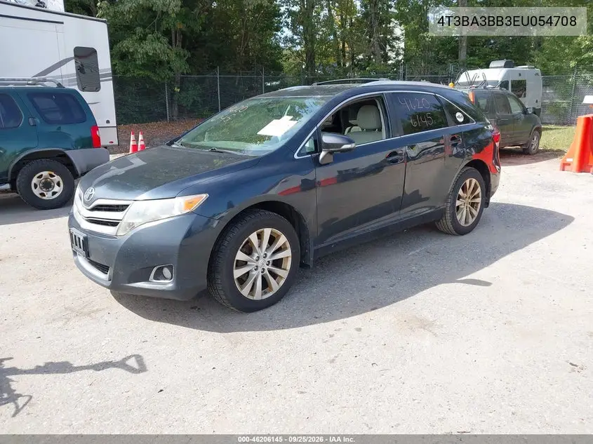2014 TOYOTA VENZA VIN 4T3BA3BB3EU054708 — фото 2