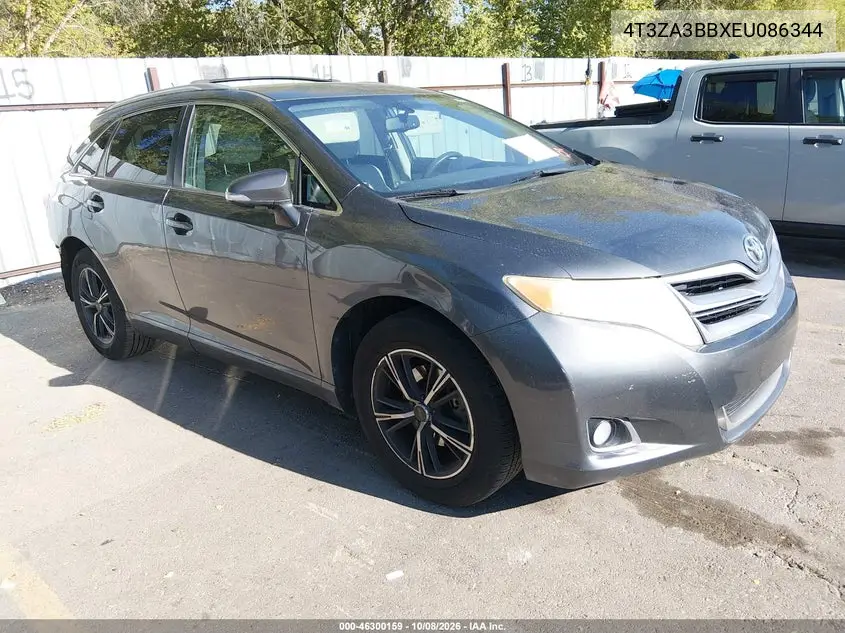 TOYOTA VENZA 2014, VIN 4T3ZA3BBXEU086344
