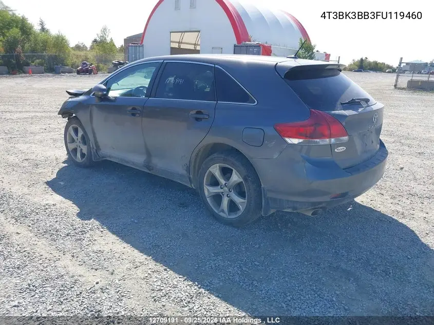2015 TOYOTA VENZA VIN 4T3BK3BB3FU119460 — фото 3