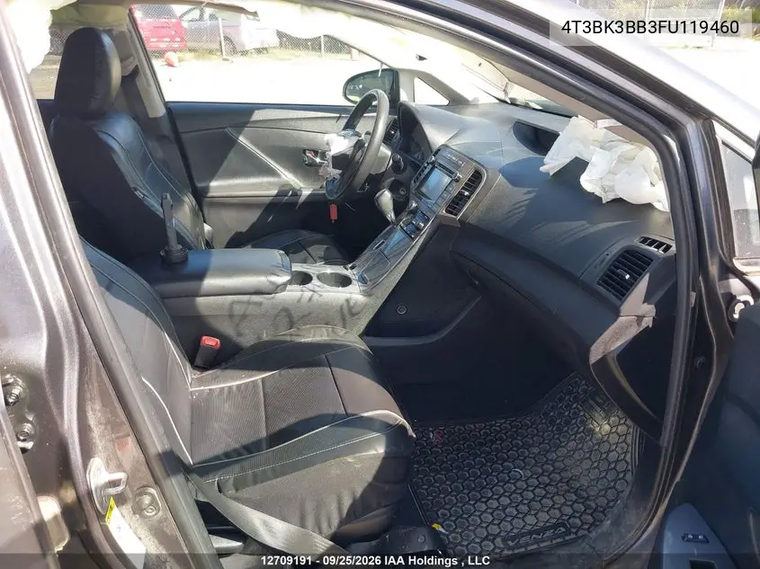 2015 TOYOTA VENZA VIN 4T3BK3BB3FU119460 — фото 5
