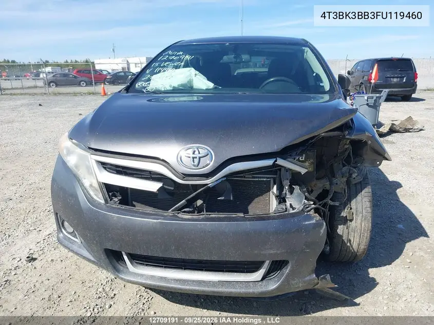 2015 TOYOTA VENZA VIN 4T3BK3BB3FU119460 — фото 6