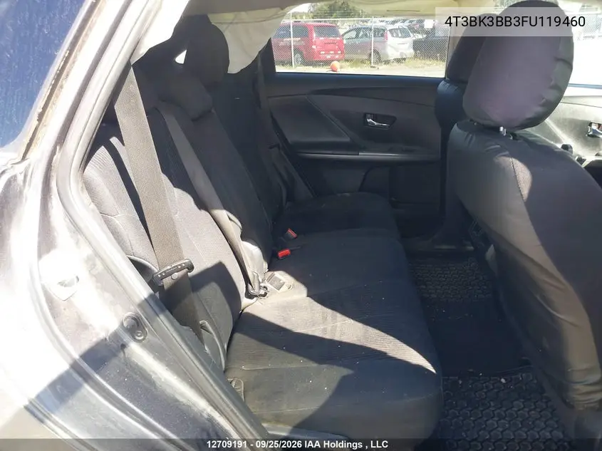 2015 TOYOTA VENZA VIN 4T3BK3BB3FU119460 — фото 8