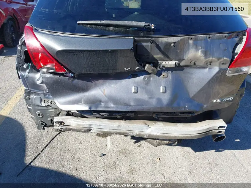 2015 TOYOTA VENZA VIN 4T3BA3BB3FU071560 — фото 6