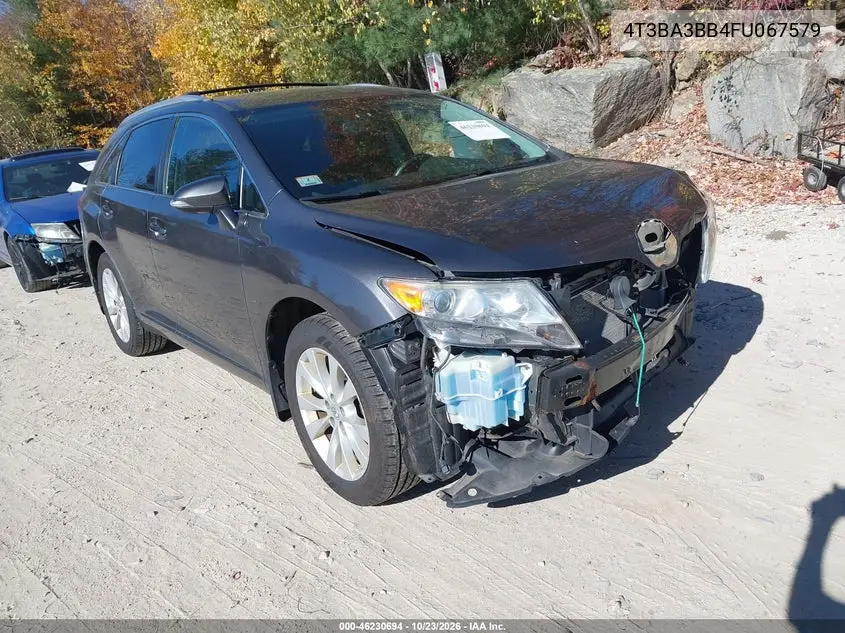 TOYOTA VENZA 2015, VIN 4T3BA3BB4FU067579