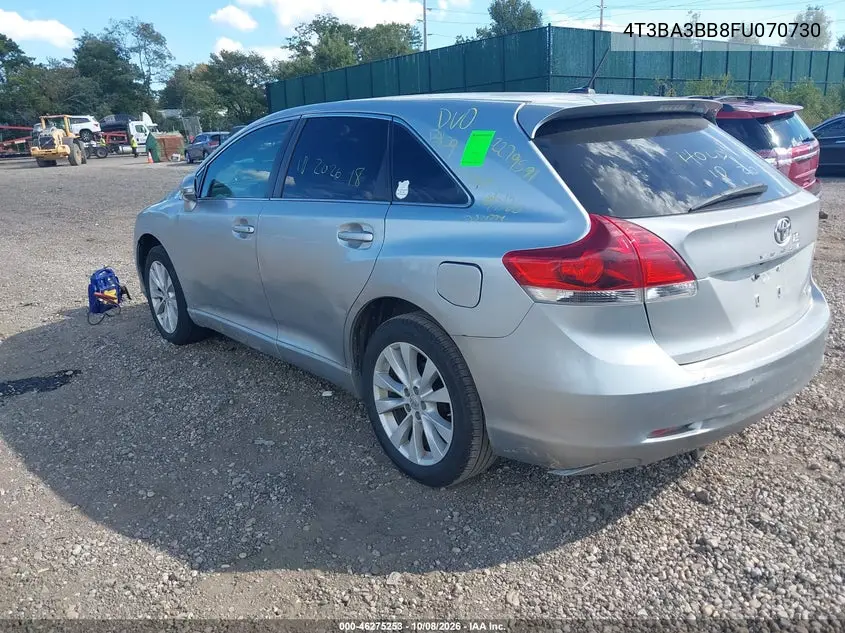 2015 TOYOTA VENZA VIN 4T3BA3BB8FU070730 — фото 3