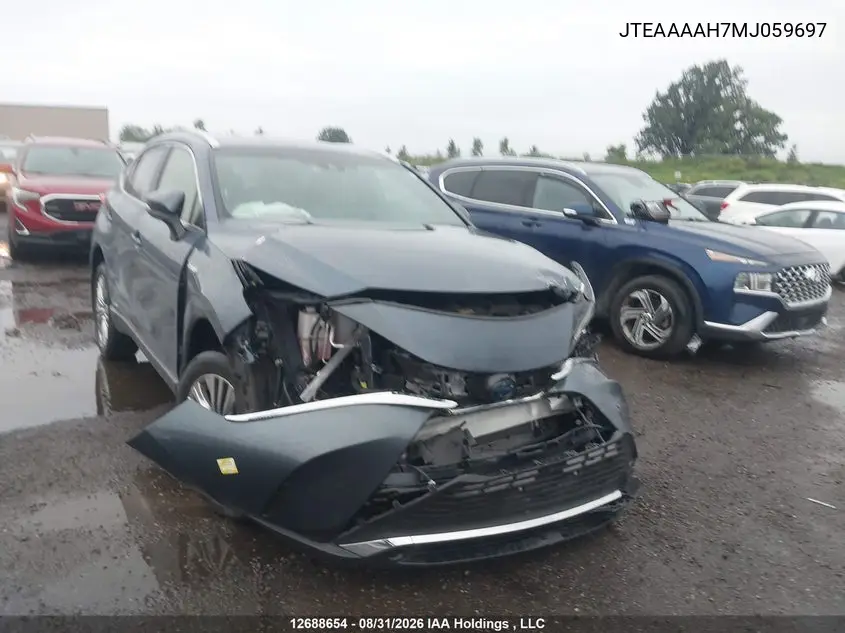TOYOTA VENZA 2021, VIN JTEAAAAH7MJ059697