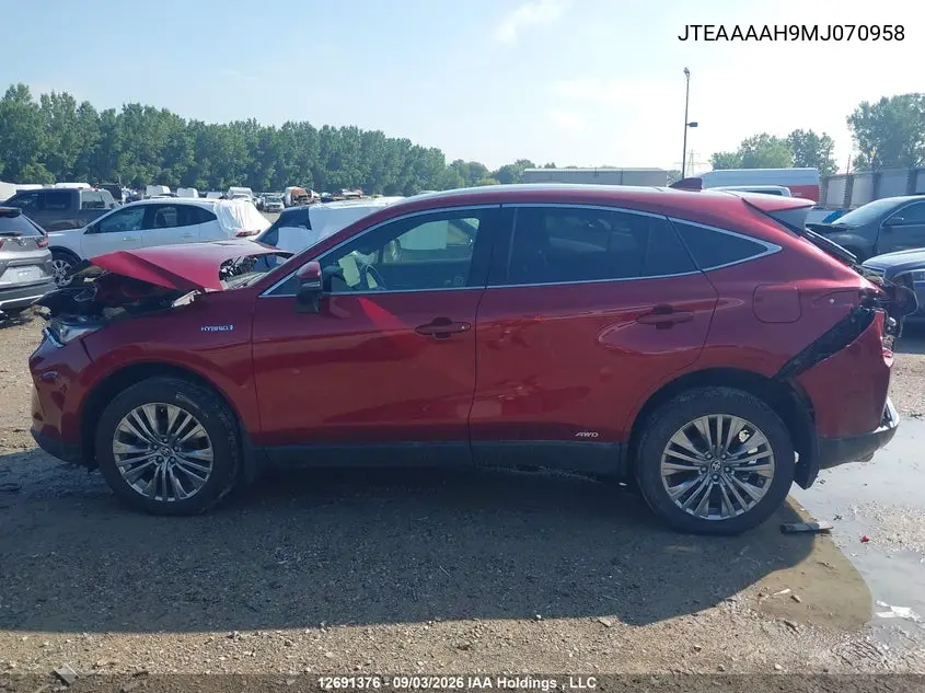 2021 TOYOTA VENZA VIN JTEAAAAH9MJ070958 — фото 14