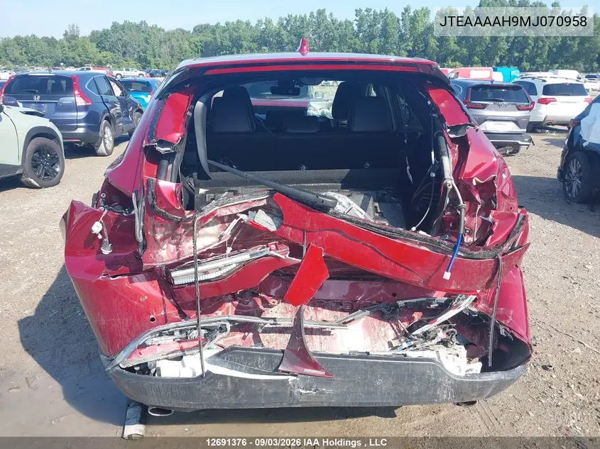 2021 TOYOTA VENZA VIN JTEAAAAH9MJ070958 — фото 16