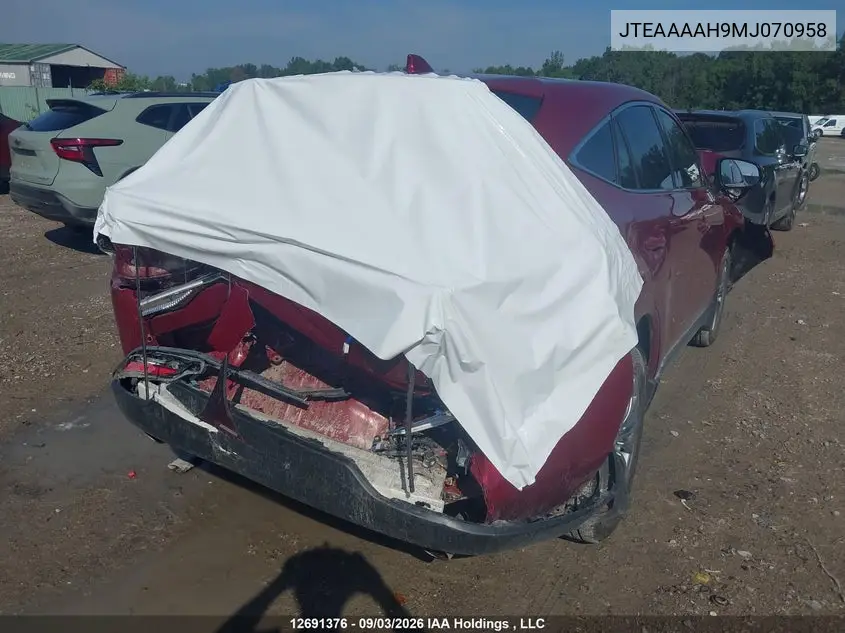 2021 TOYOTA VENZA VIN JTEAAAAH9MJ070958 — фото 21