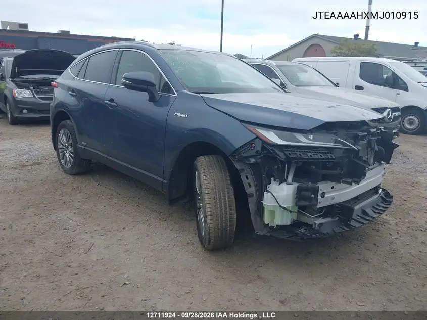 TOYOTA VENZA 2021, VIN JTEAAAAHXMJ010915