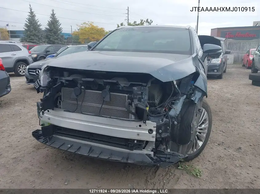 2021 TOYOTA VENZA VIN JTEAAAAHXMJ010915 — фото 12