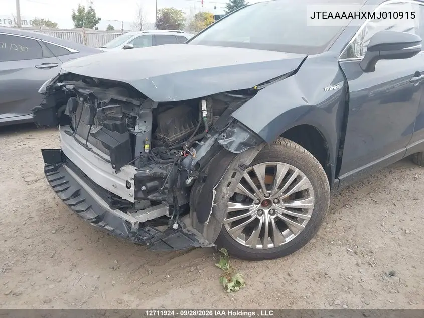 2021 TOYOTA VENZA VIN JTEAAAAHXMJ010915 — фото 19