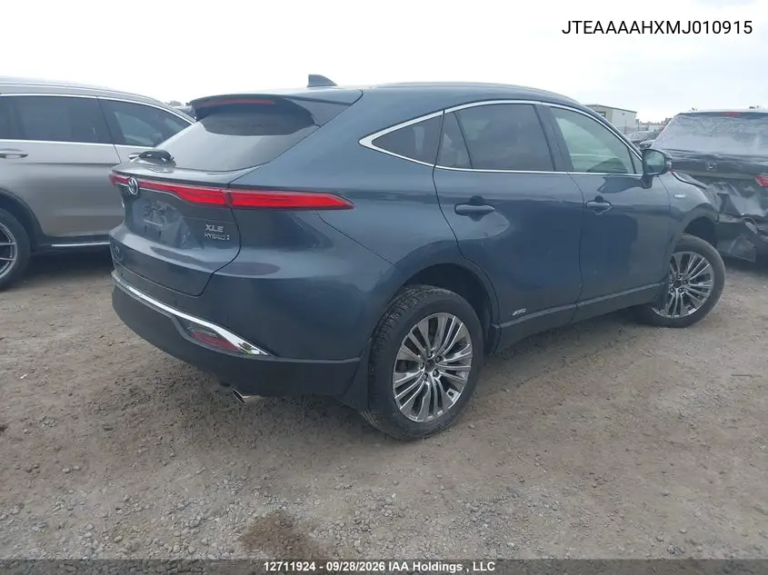 2021 TOYOTA VENZA VIN JTEAAAAHXMJ010915 — фото 4