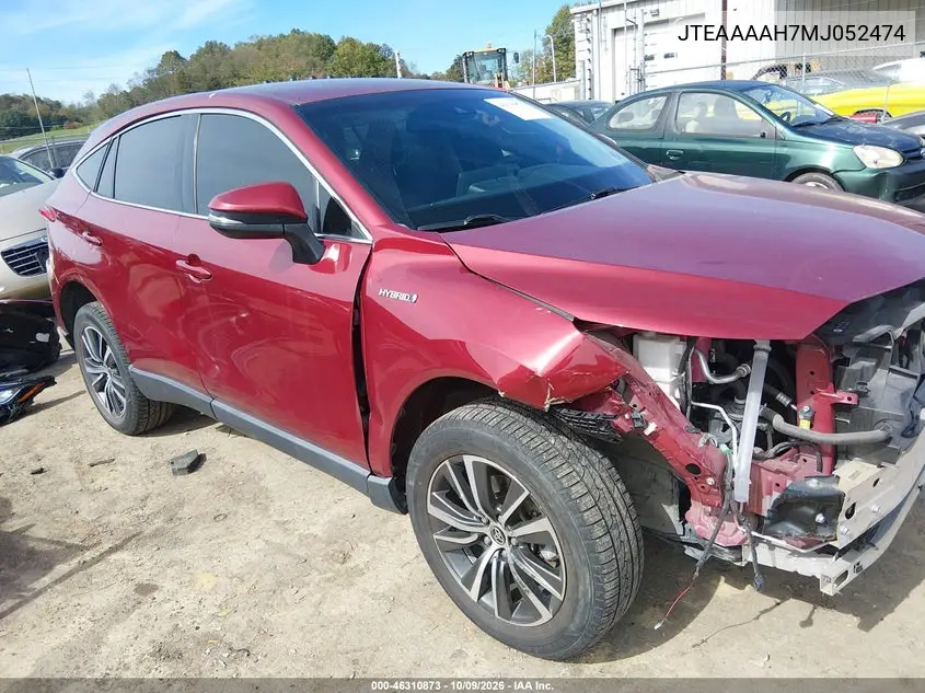 TOYOTA VENZA 2021, VIN JTEAAAAH7MJ052474