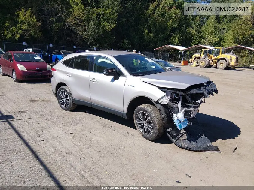 TOYOTA VENZA 2021, VIN JTEAAAAH0MJ026282