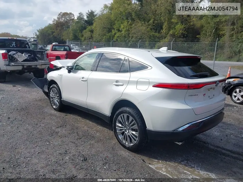 2021 TOYOTA VENZA VIN JTEAAAAH2MJ054794 — фото 3